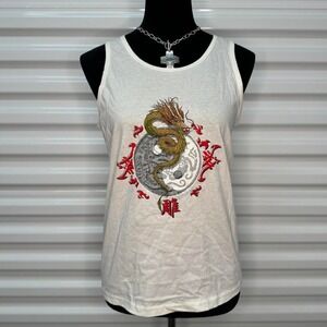 2004 Dragon Yin Yang Graphic Tank Size L